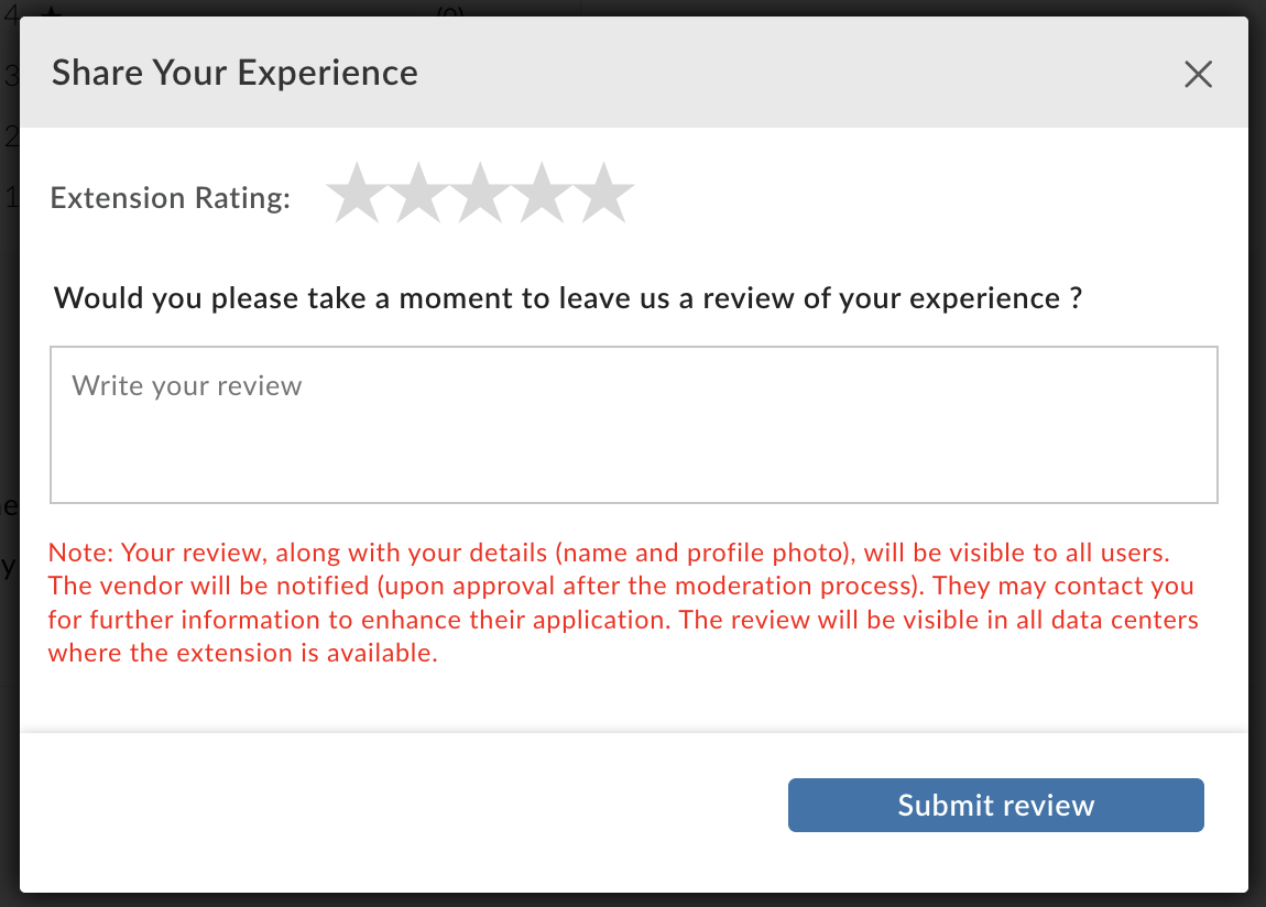 Review and feedback