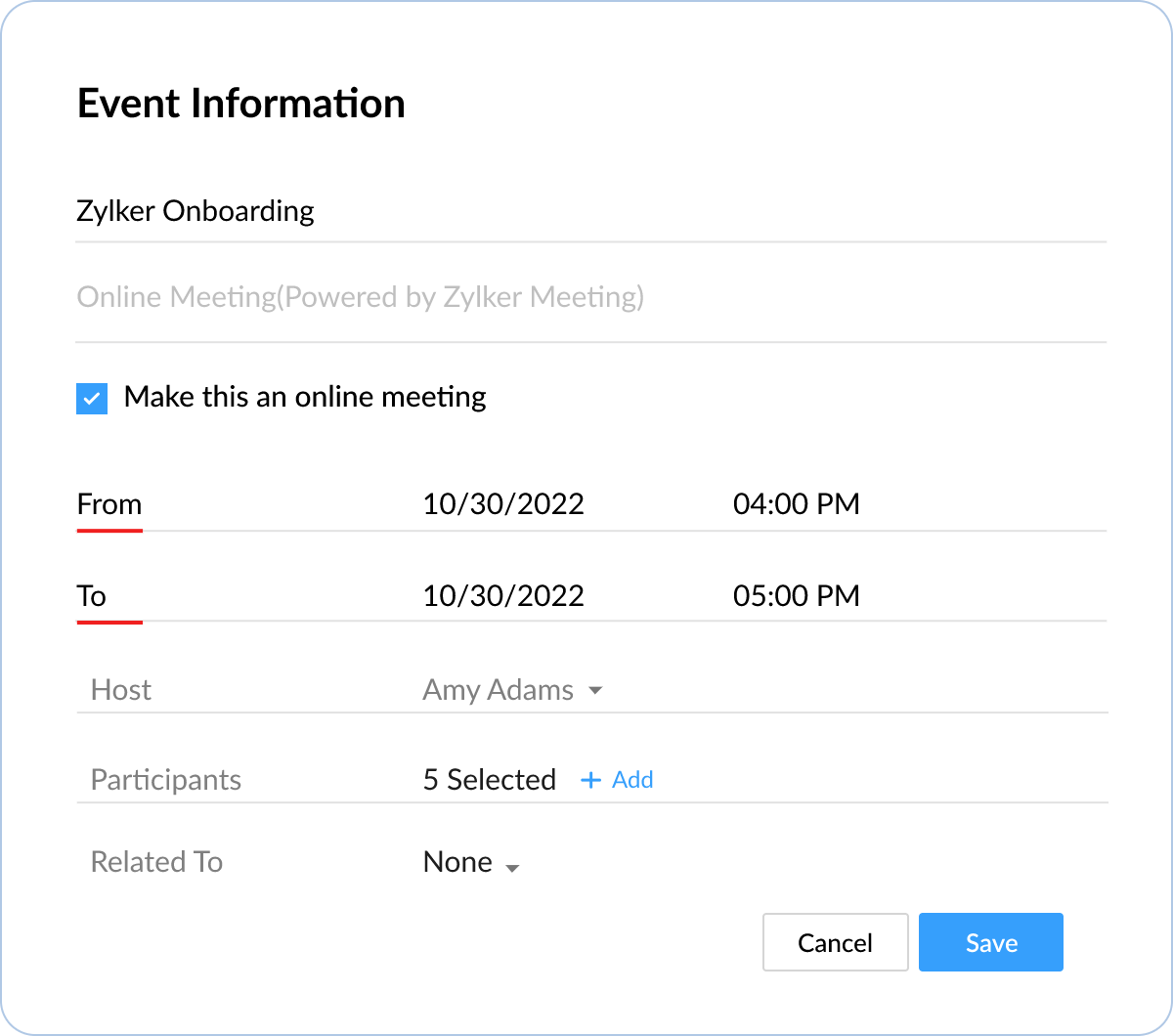 Manage meetings effectively using moderator controls in Zoho Meeting
