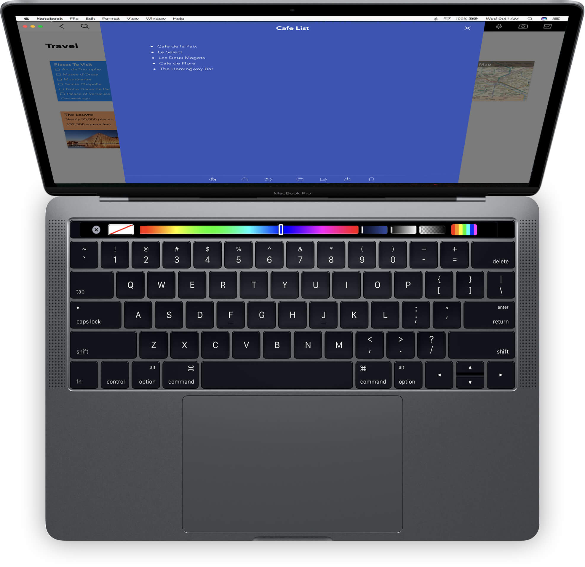 Dùng phím tắt với Touch Bar.