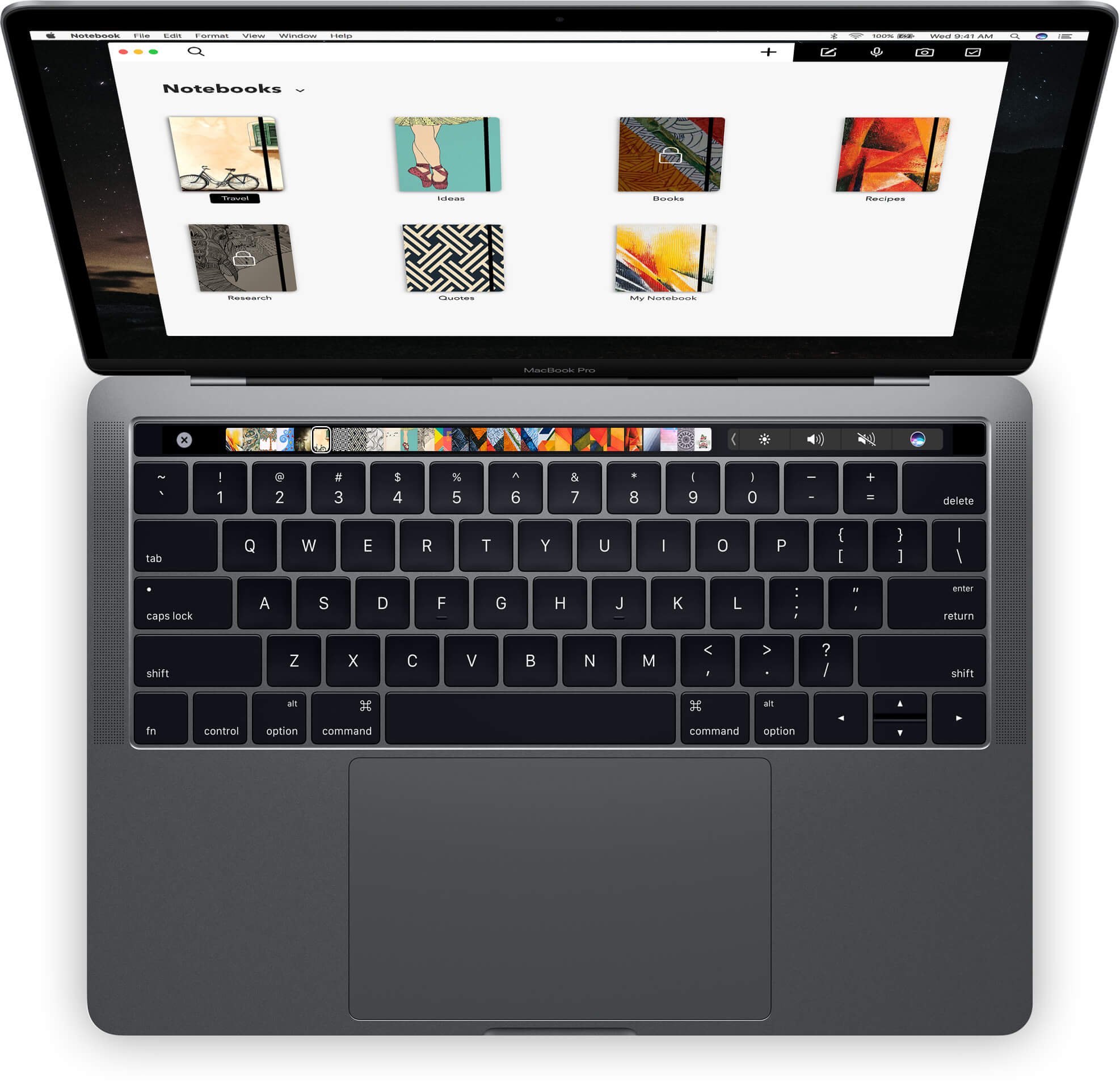 Gebruik snelkoppelingen met Touch Bar.