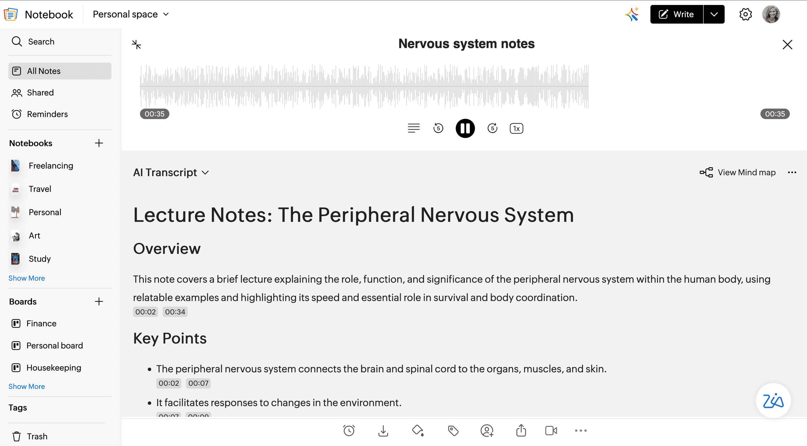 Classes and lectures