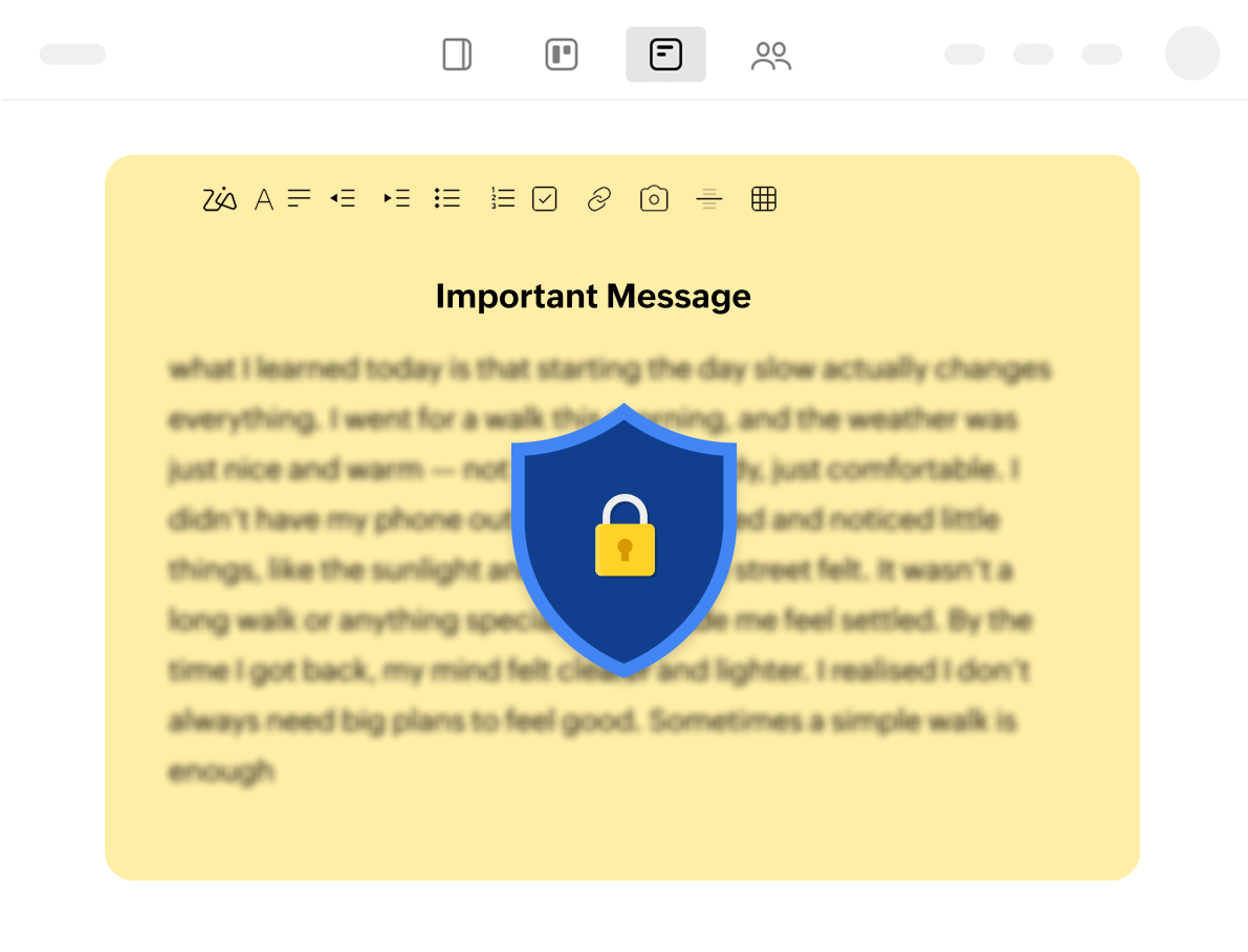 Privacy that's built in