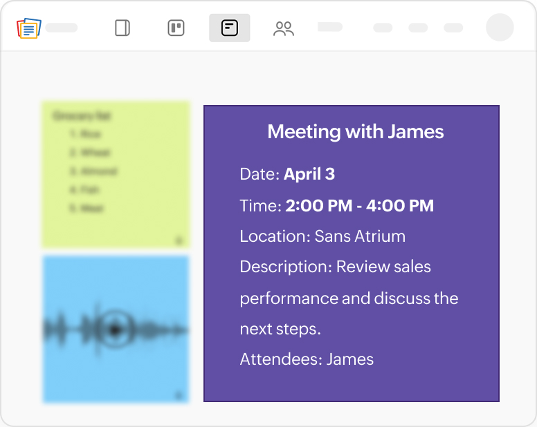 Notebook and Google Calendar