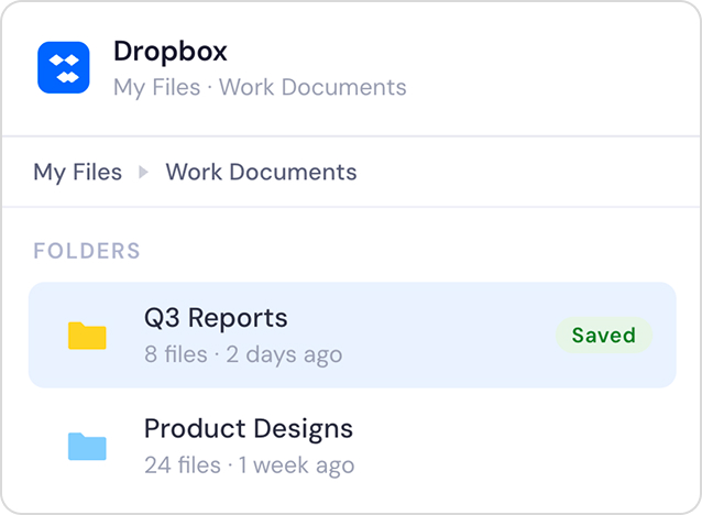 Notebook and Dropbox