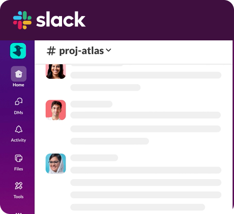Notebook and Slack