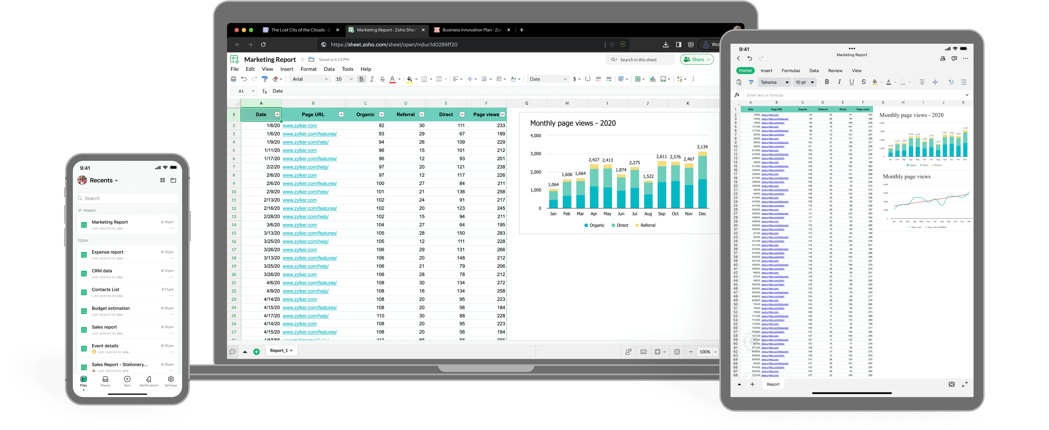 Zoho Sheet