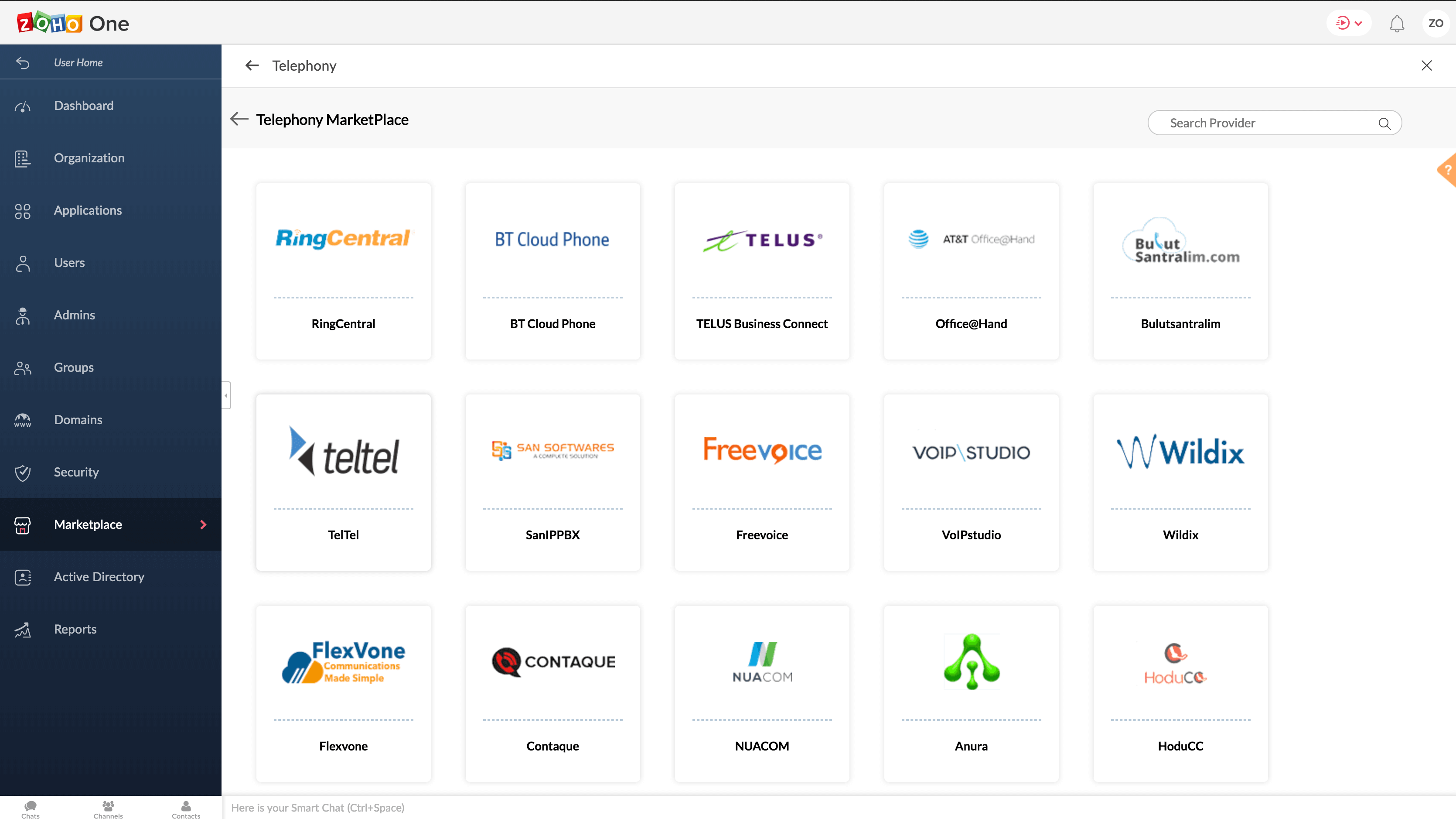 One telephony layer, across 40+ Zoho One apps, with ZERO implementation cost