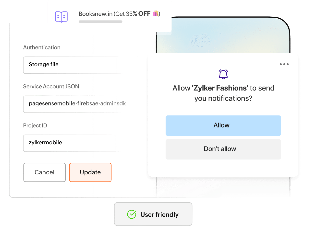 PageSense in-app personalization previewing a targeted mobile screen next to its audience rule