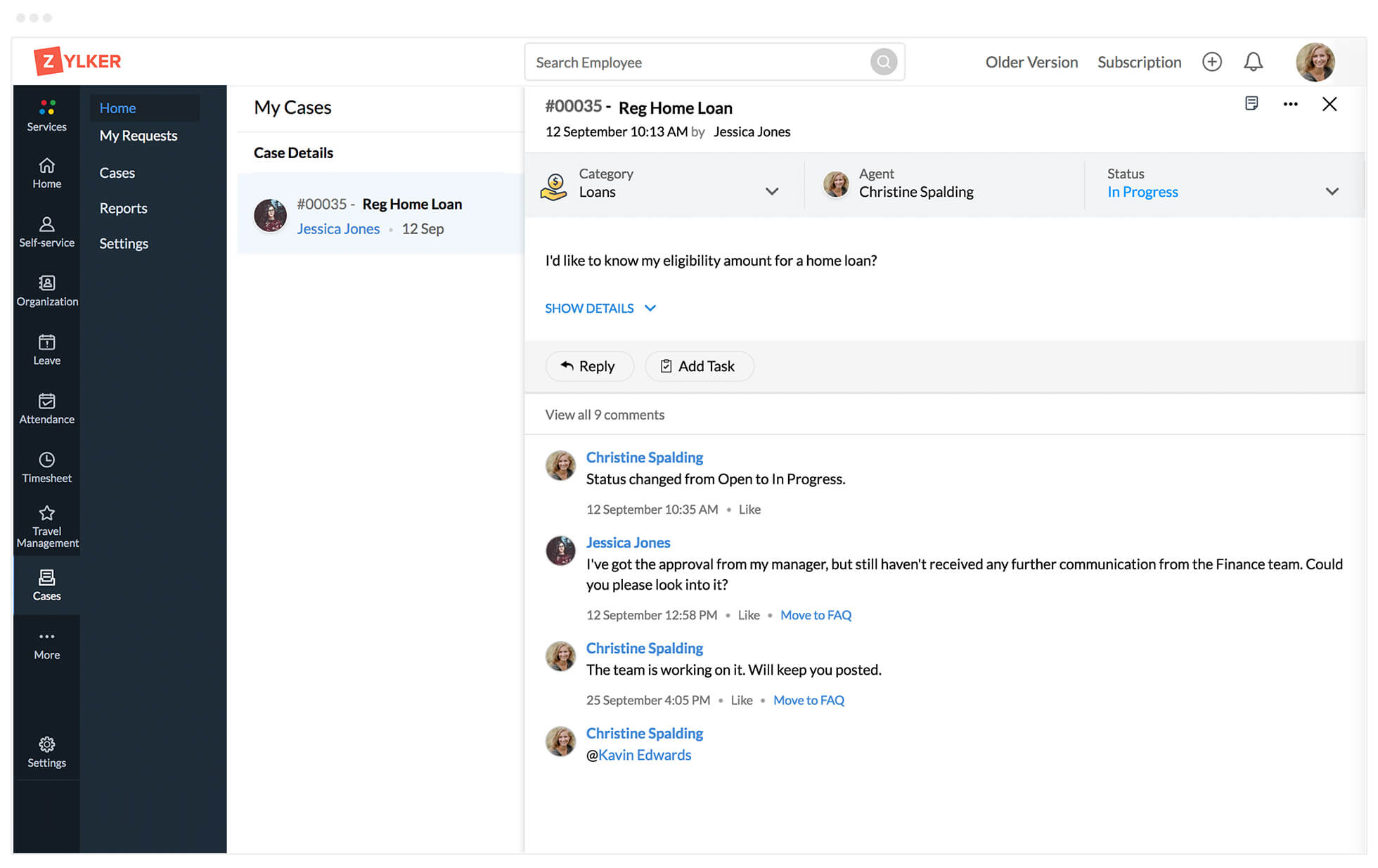A case management tool without the back-and-forth of emails