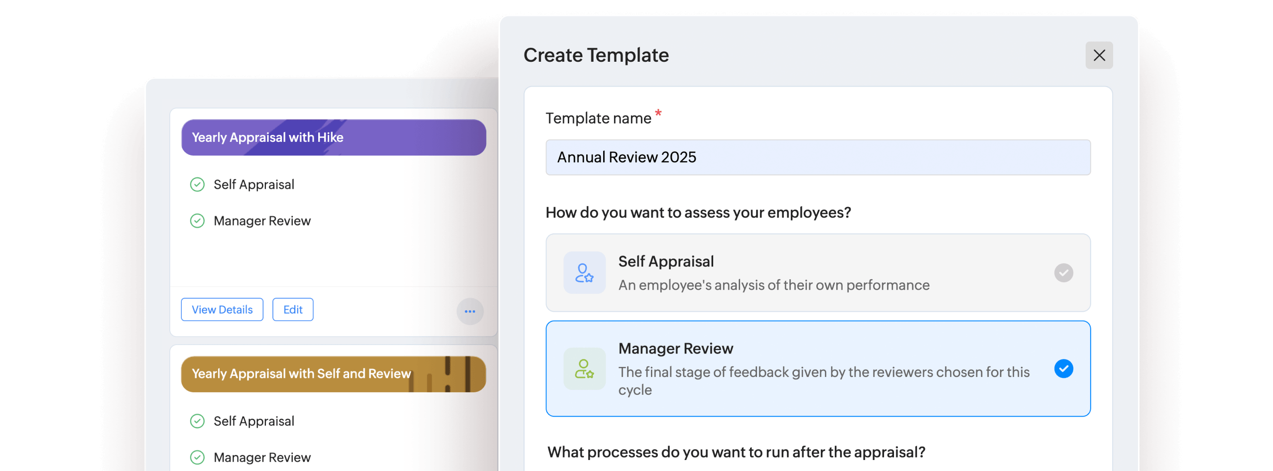 Assessments and video interviews interface