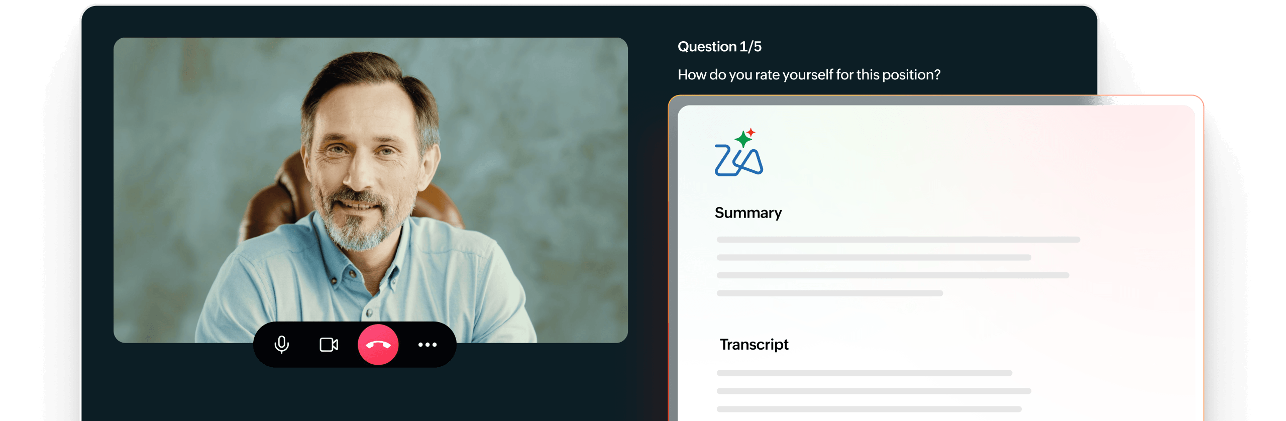 Assessments and video interviews in Zoho People Plus