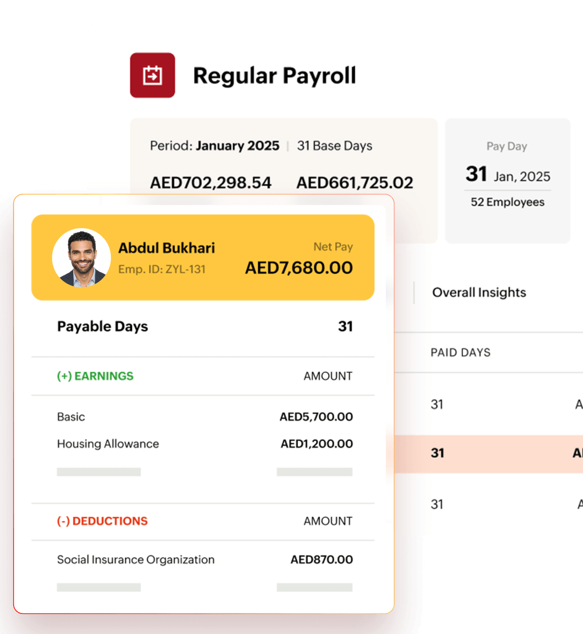 Employee support helpdesk interface