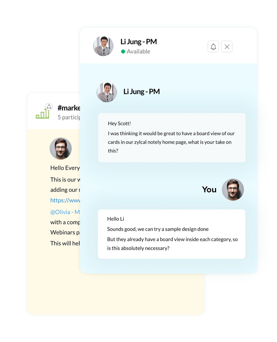 Business-ready chat for simplified team communication