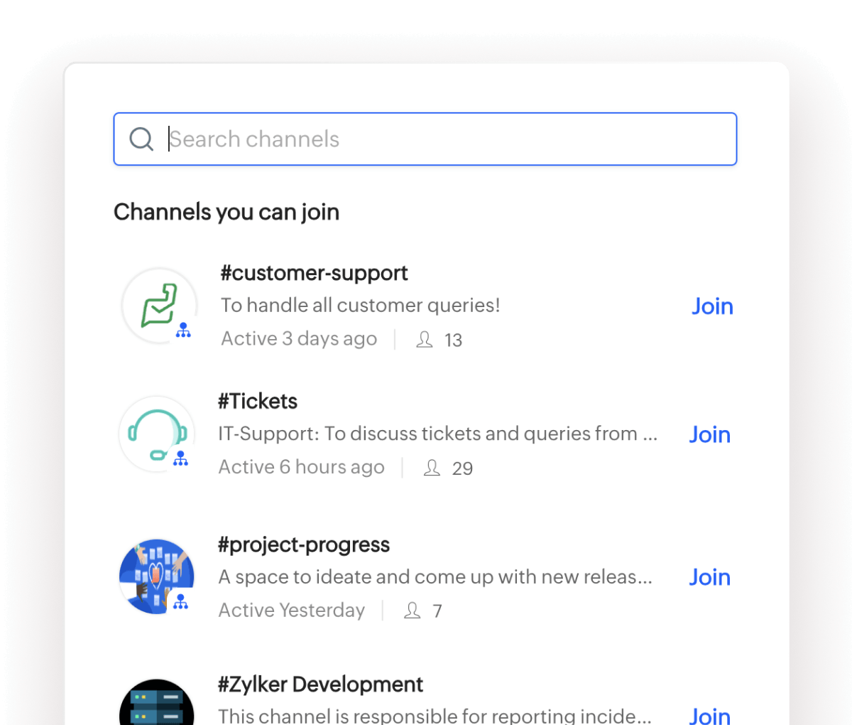 Channels in Zoho People Plus