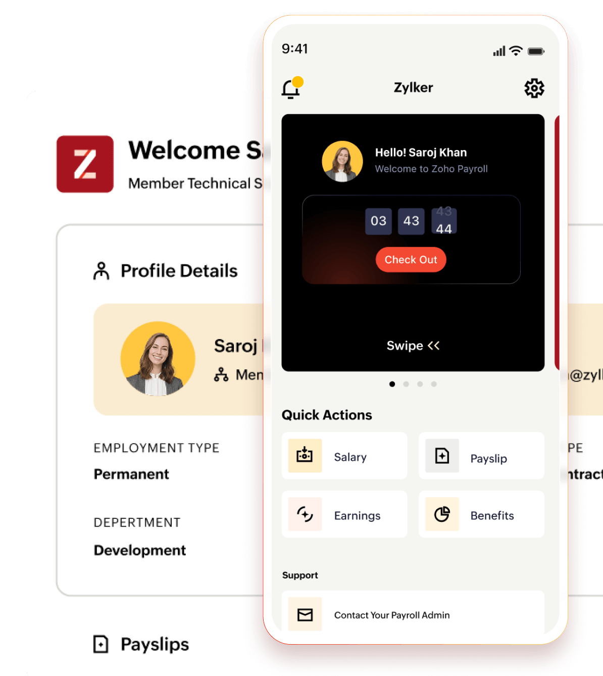 Employee self-service payroll portal