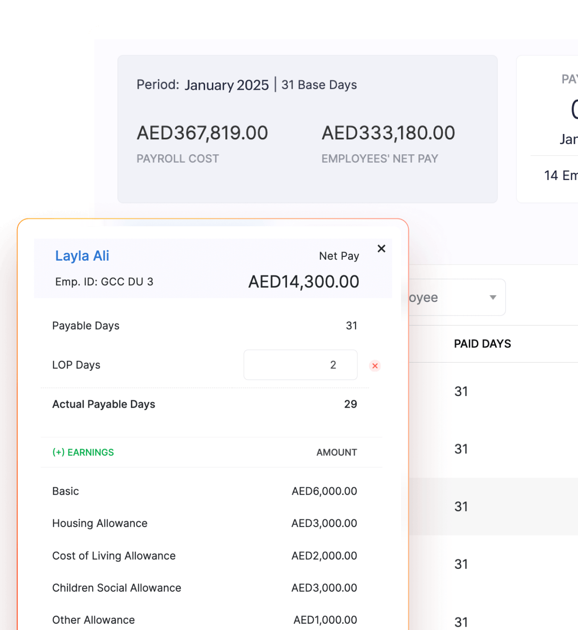HR and payroll integration dashboard