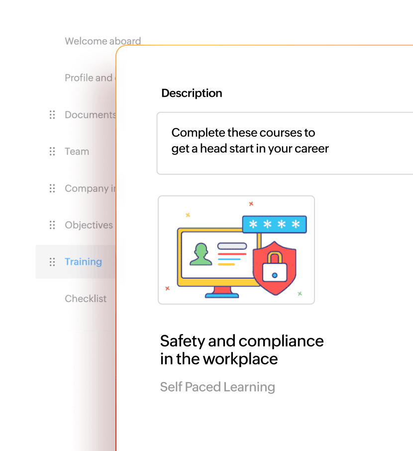 Onboarding flows in Zoho People Plus