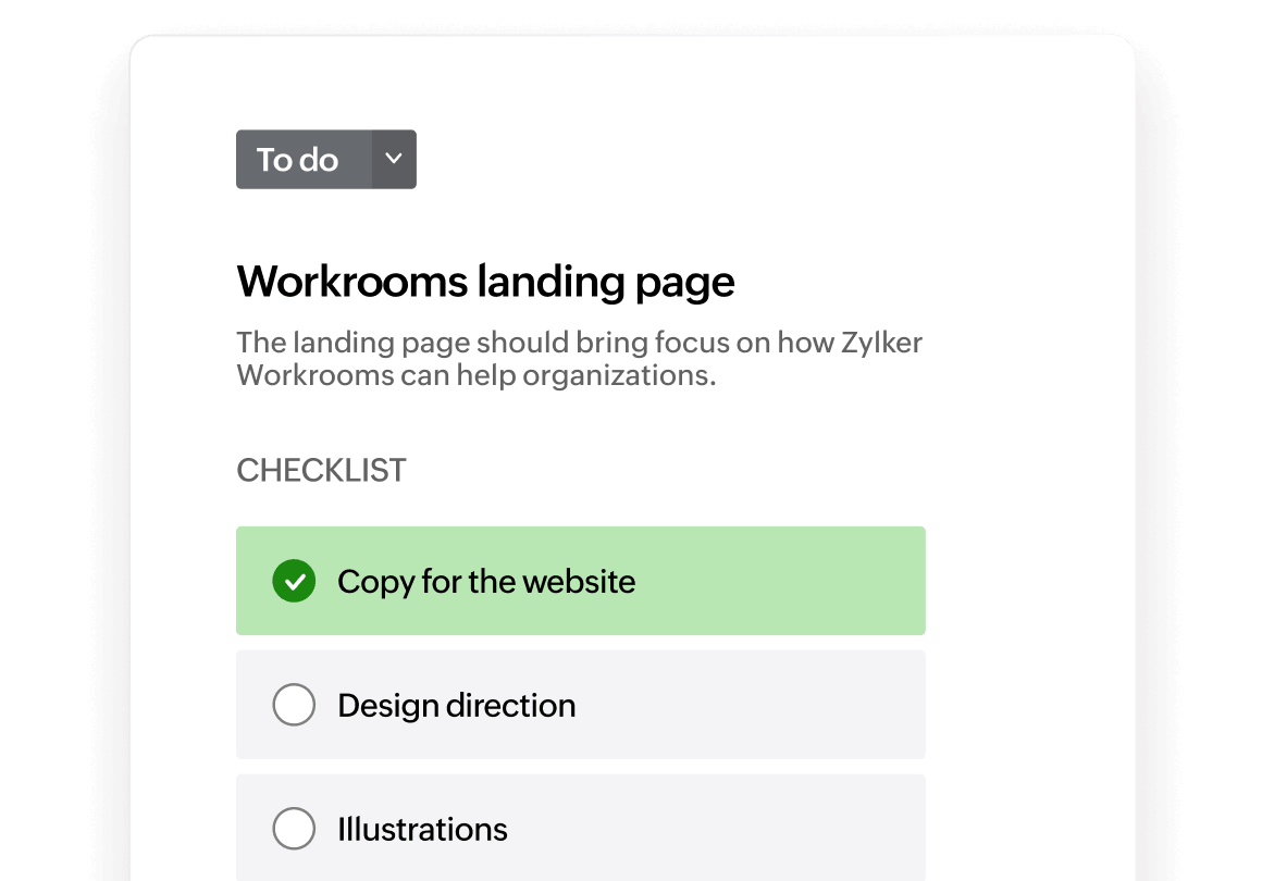 Task automation in Zoho People Plus