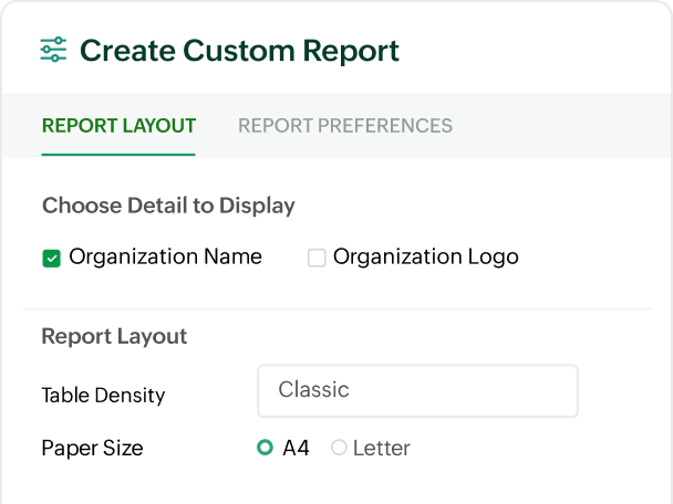 Build MTD specific custom reports