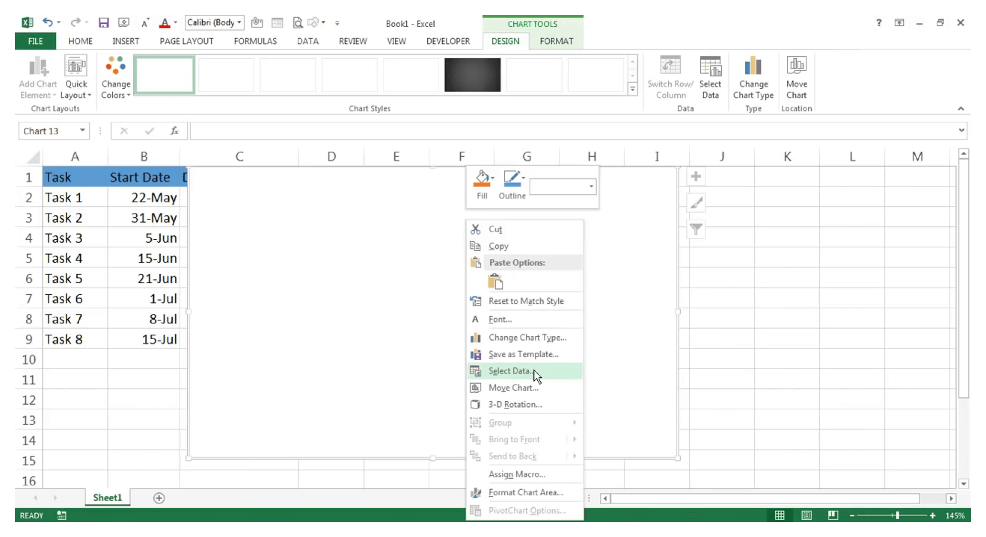 Excel-Gantt-Diagramm