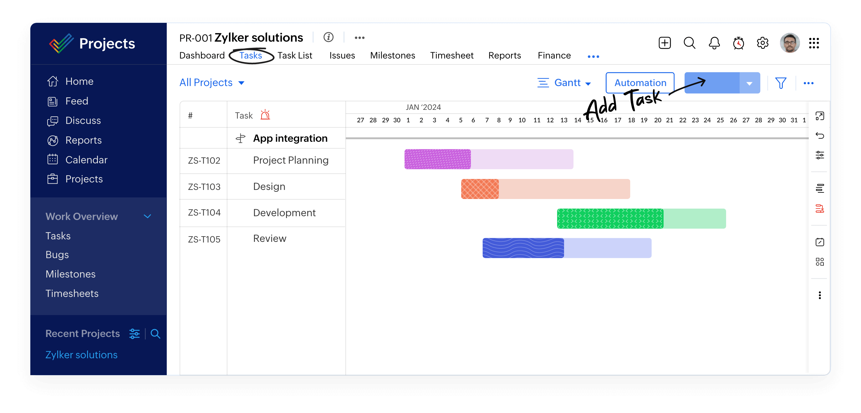 Tenha uma visão mais ampla com os gráficos de Gantt