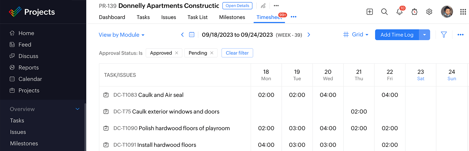 software de gerenciamento de projetos e controle de tempo