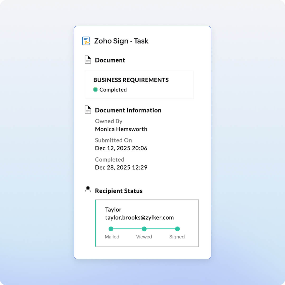 Track every sign of progress