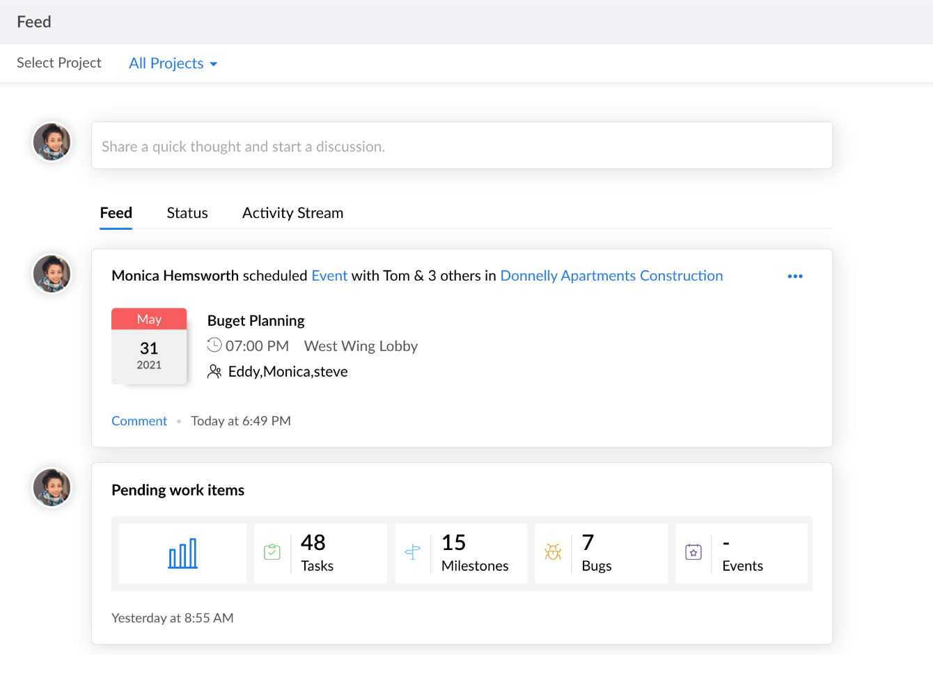 Use our workload management software to get real-time updates on tasks