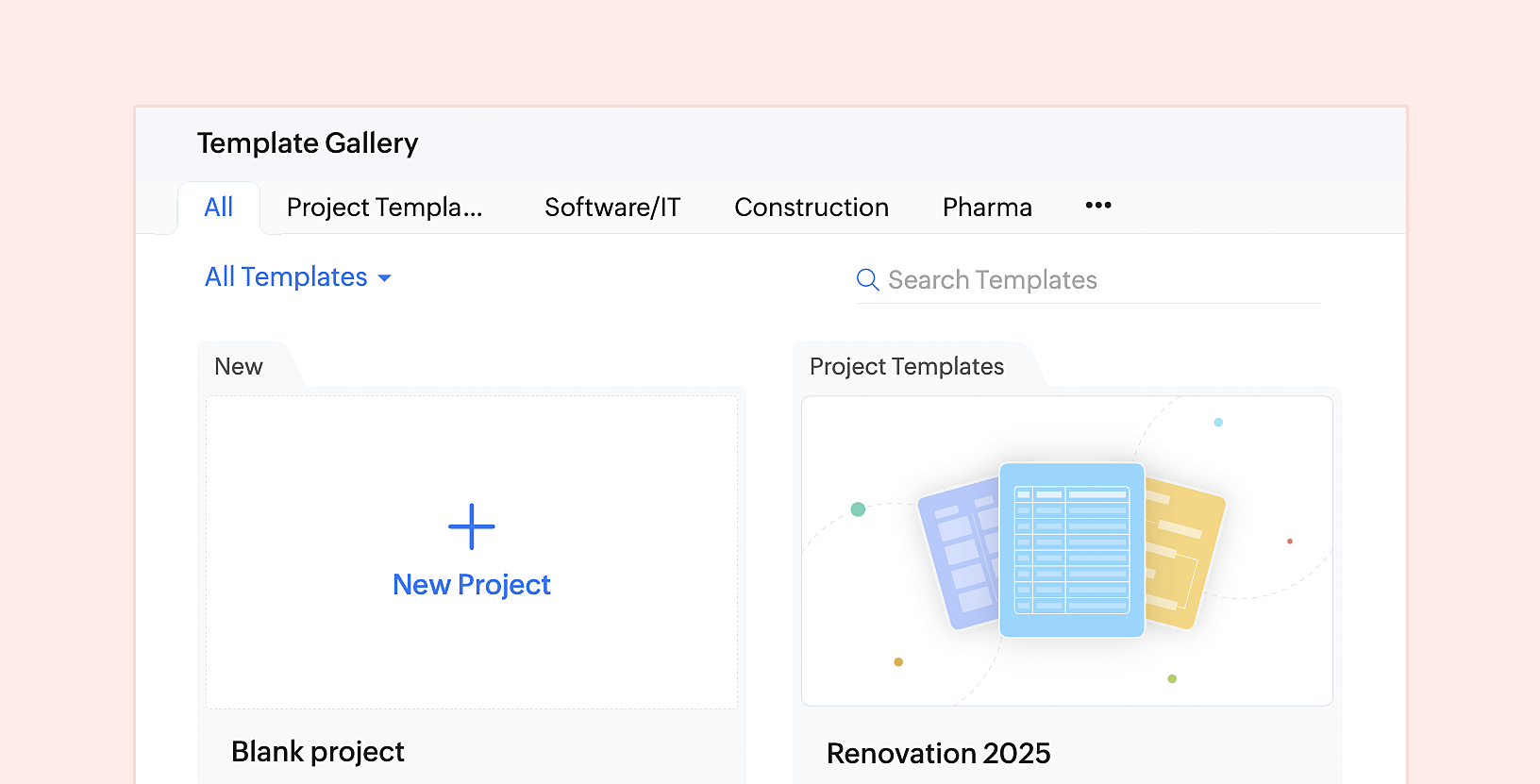 Select Template Gallery.