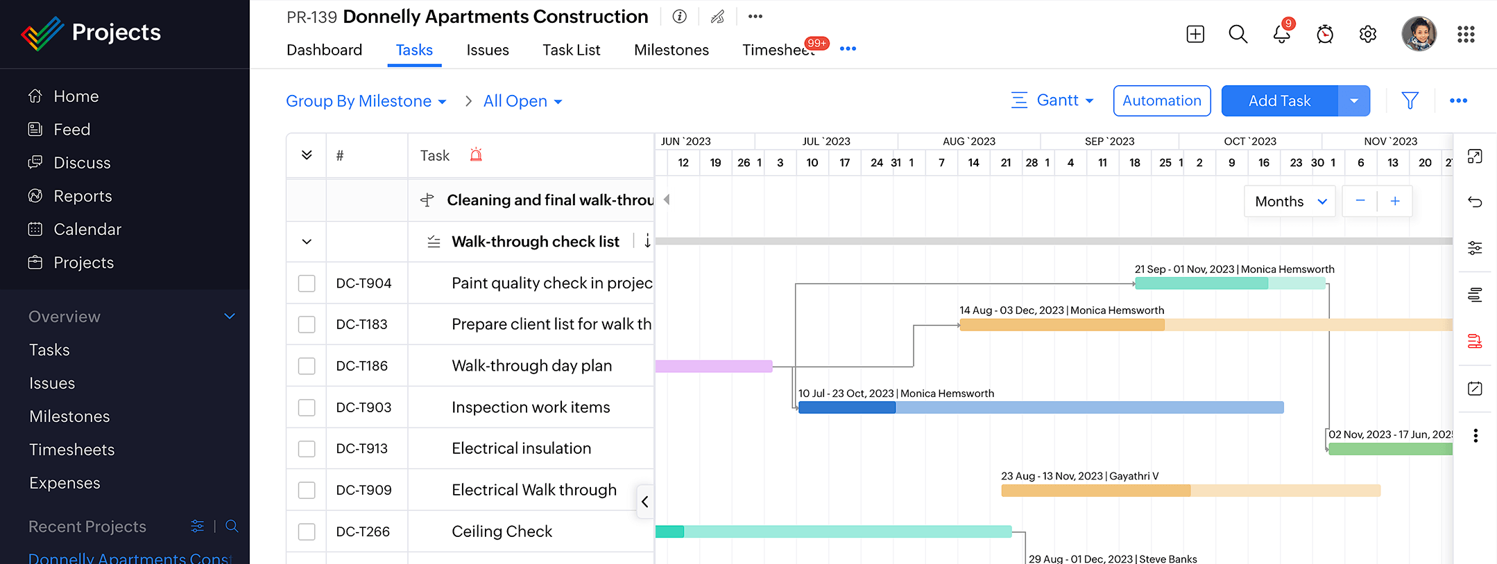 Surveiller les dépendances