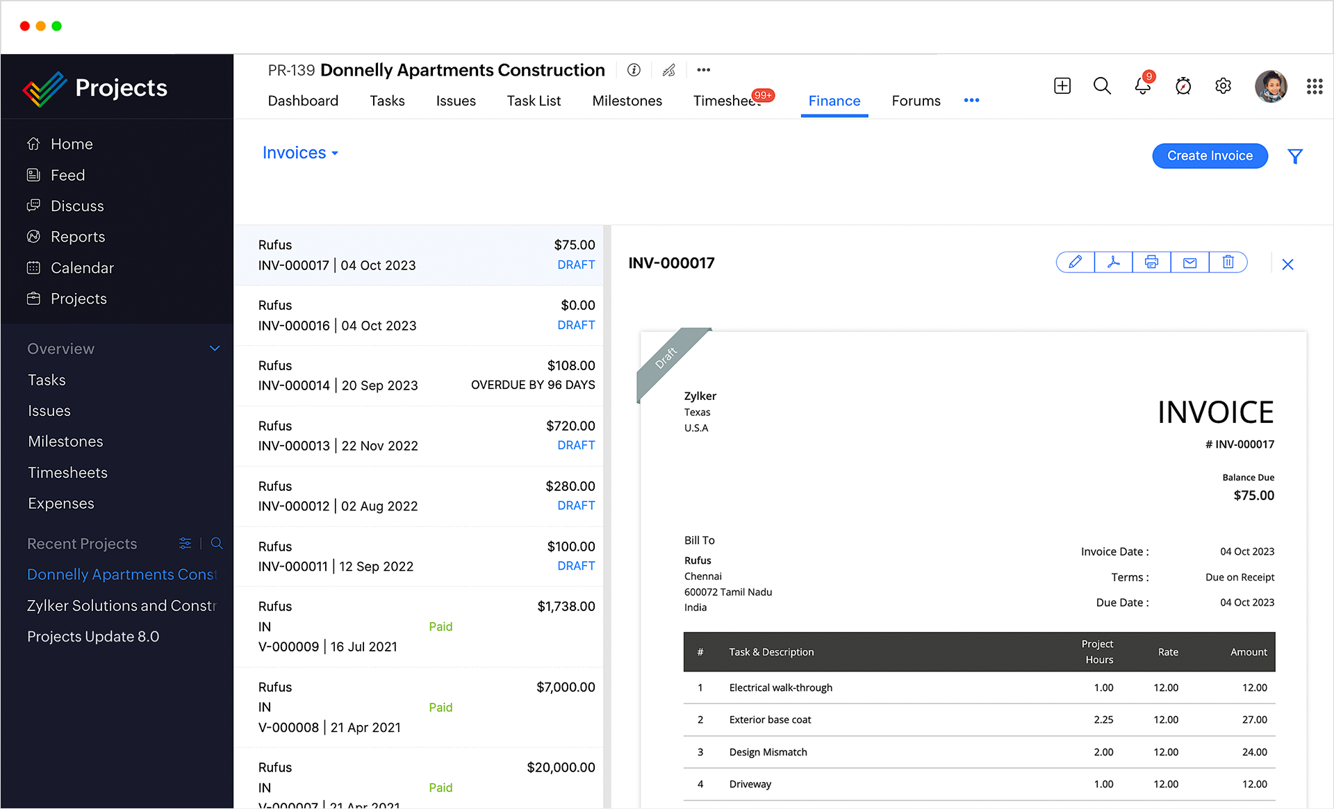 Invoices (Factures)