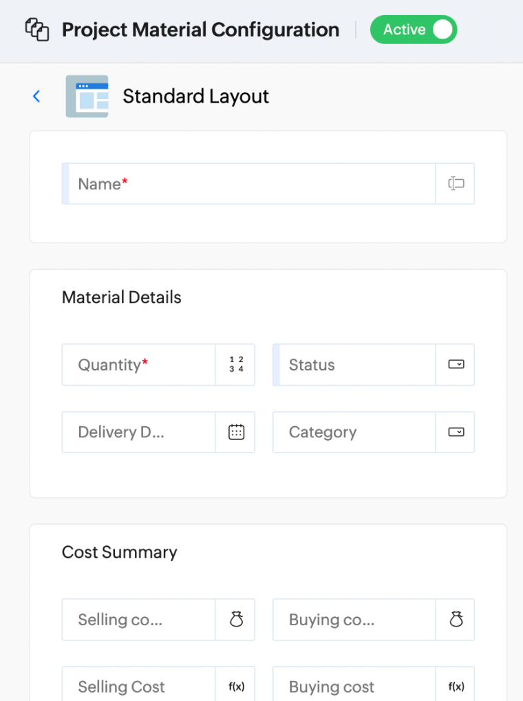 Inventory and Material Tracking