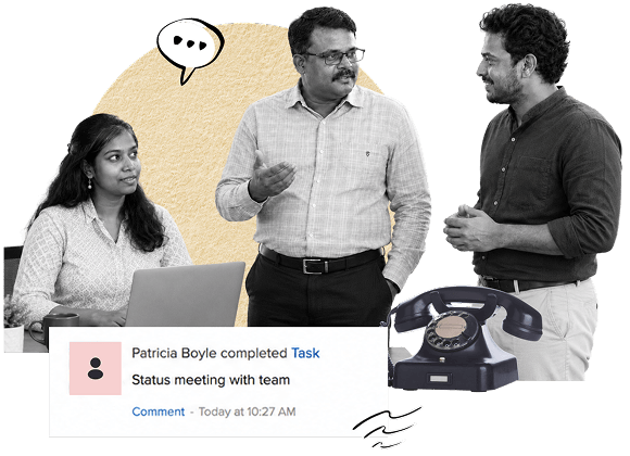 The founding Zoho Projects team in 2006