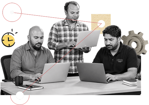 The founding Zoho Projects team in 2006
