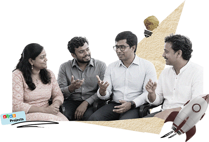 The founding Zoho Projects team in 2006