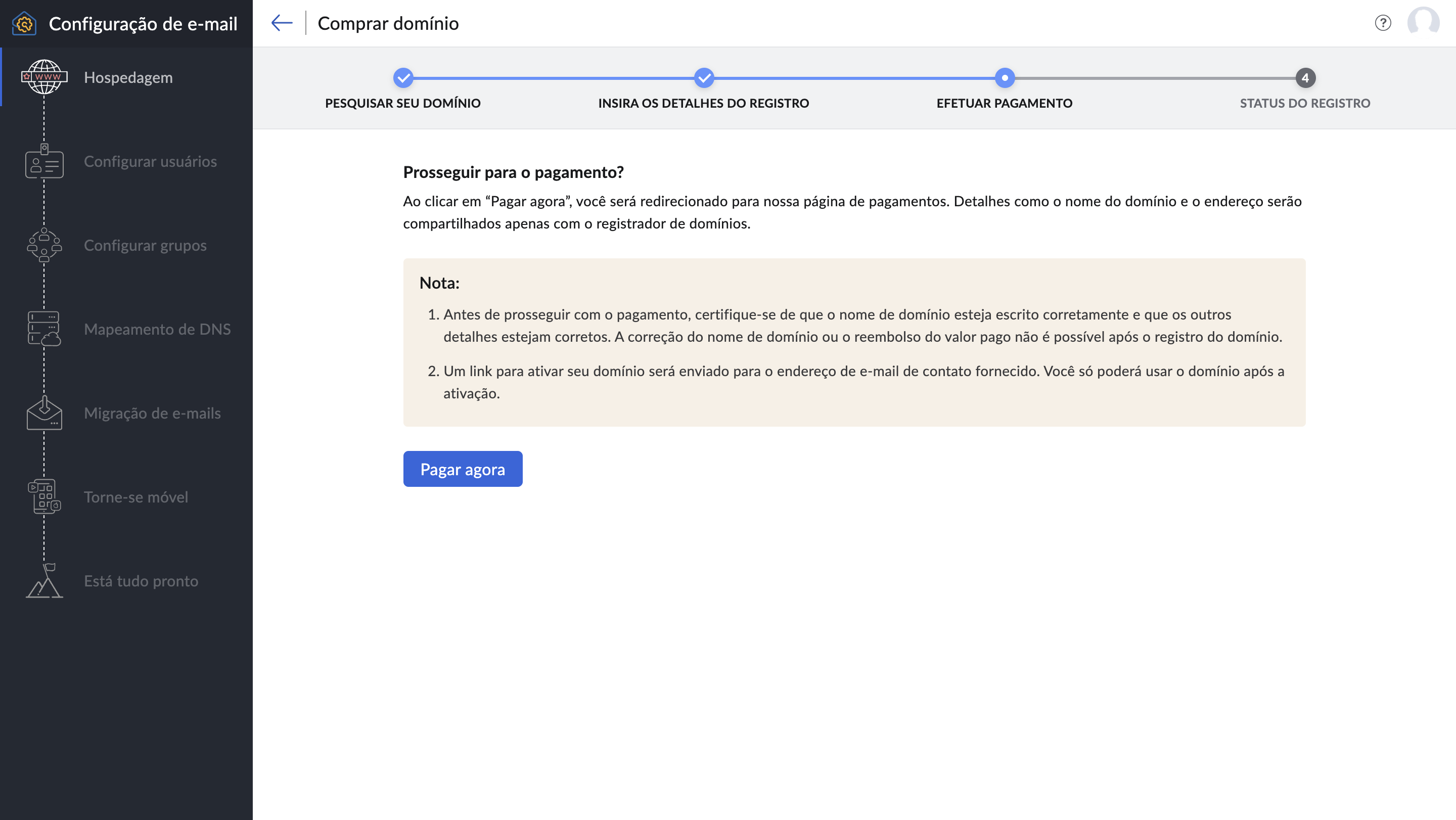 Realizar pagamento
