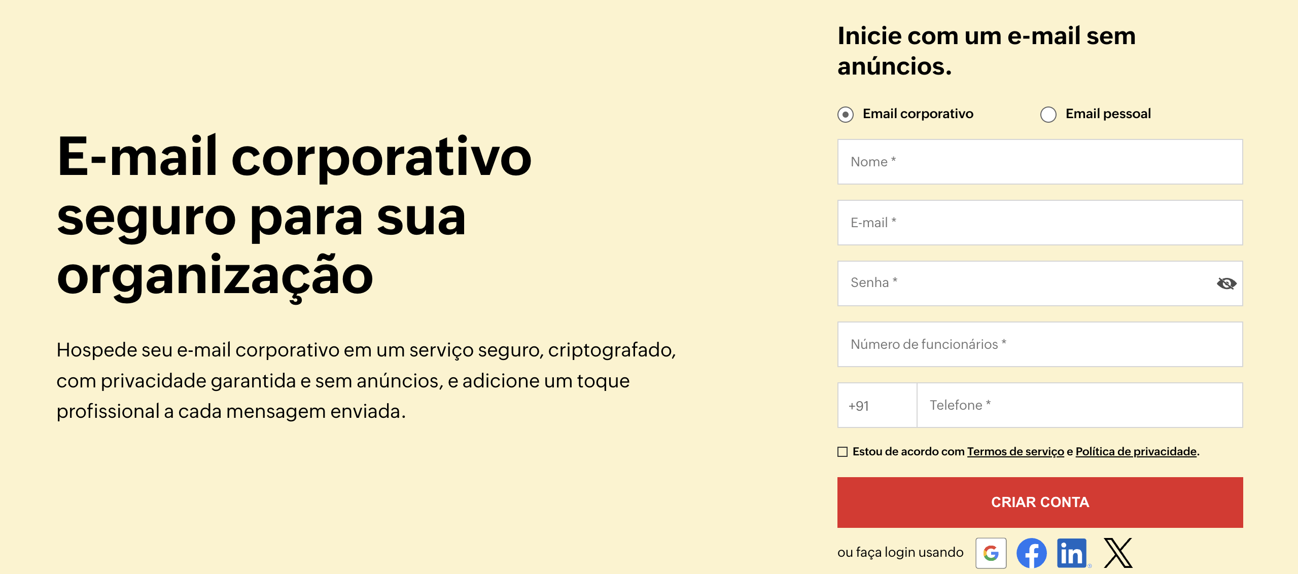 Detalhes da inscrição