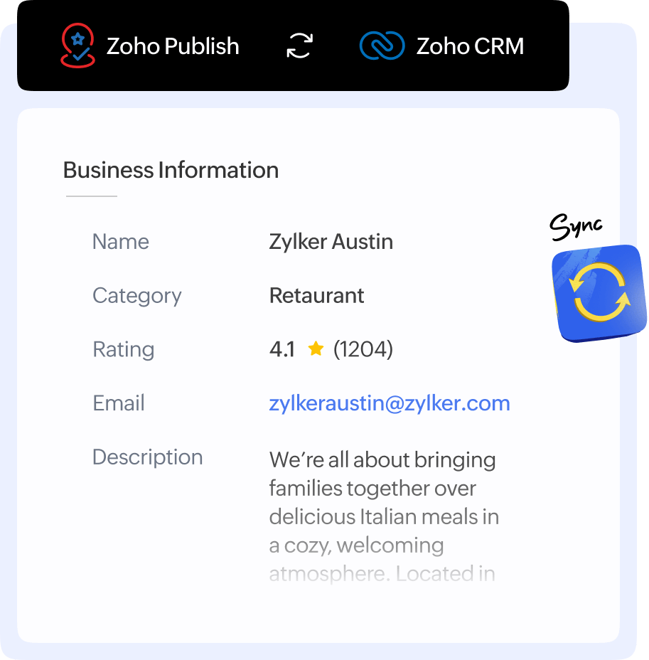 Sync Google Business Profile data