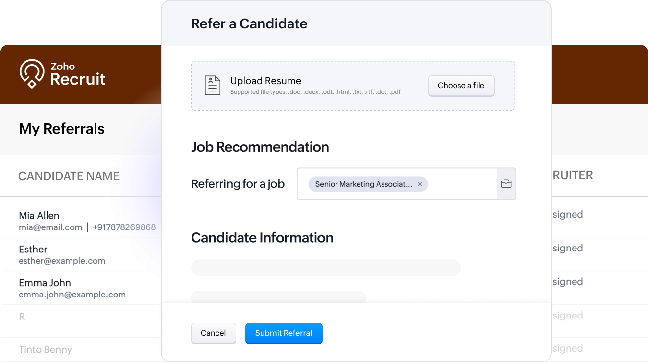 Brand job openings for your employee referral program