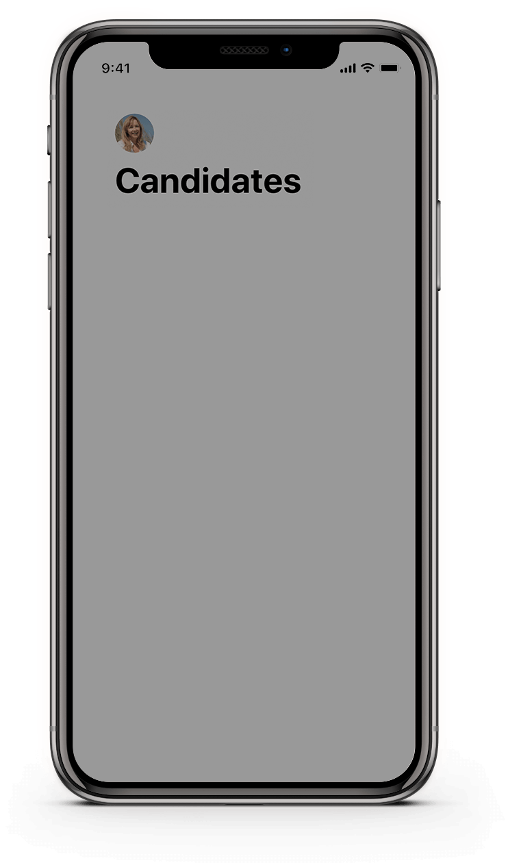 Ordene a los candidatos rápidamente
