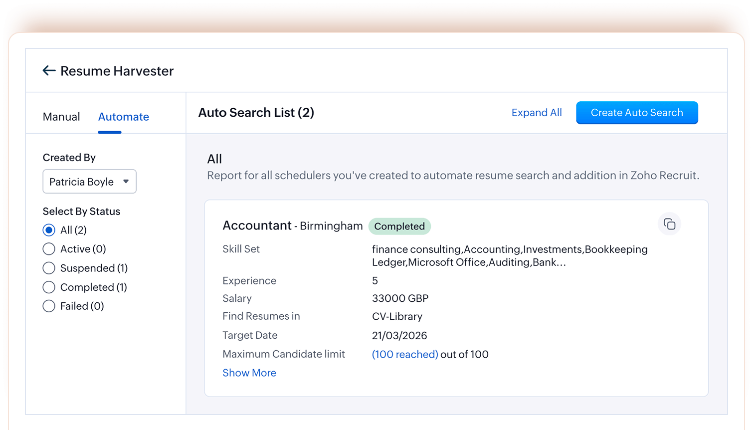 Auto-search-cv-library-add-to-zoho-recruit