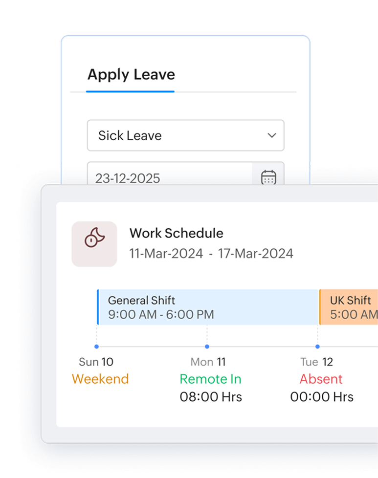 Employee self service zoho people