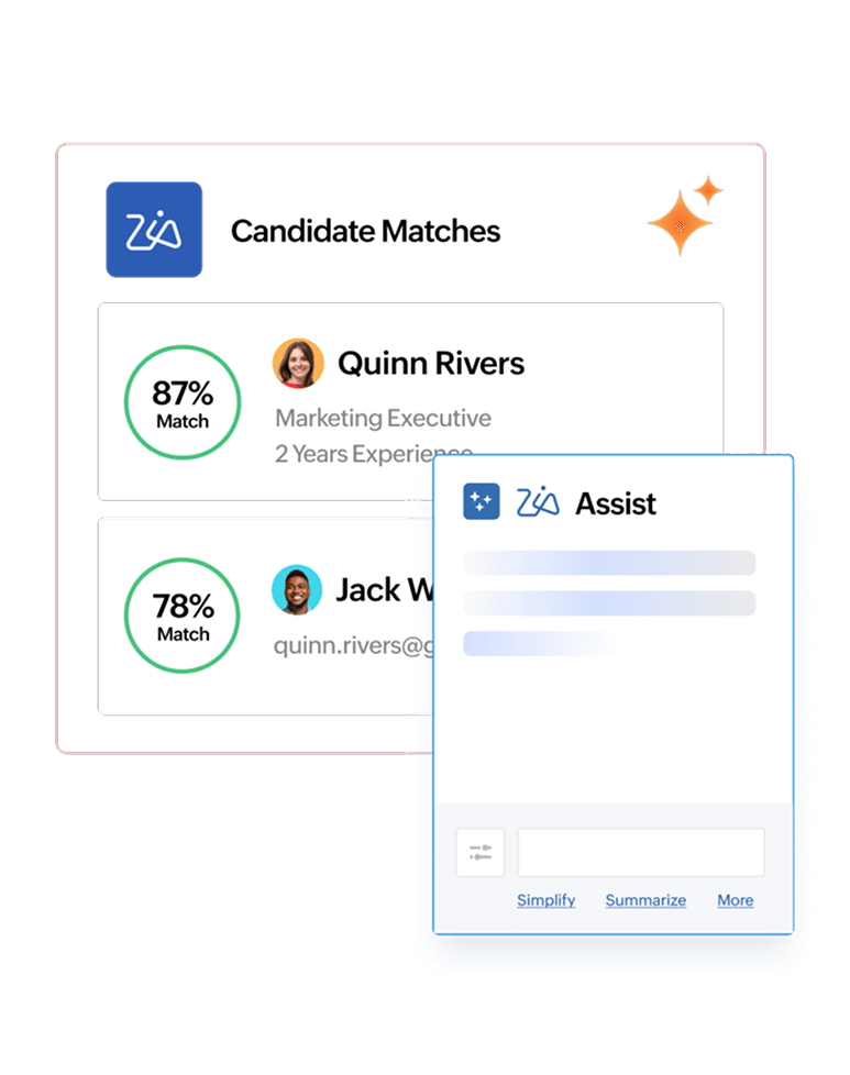 Ai features zoho recruit