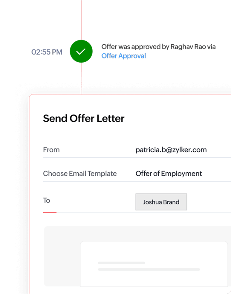 Offer management zoho recruit