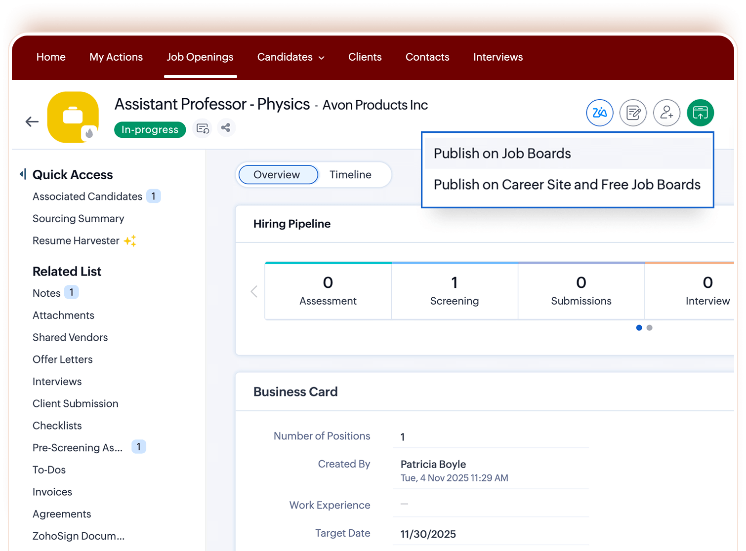 Publish-job-openings-on-CV-Library-through-Zoho-Recruit