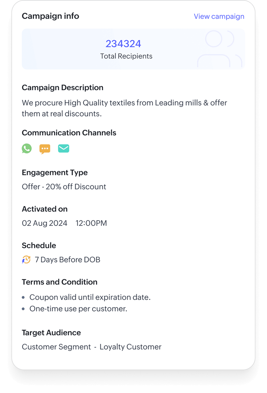 See every campaign's impact on revenue