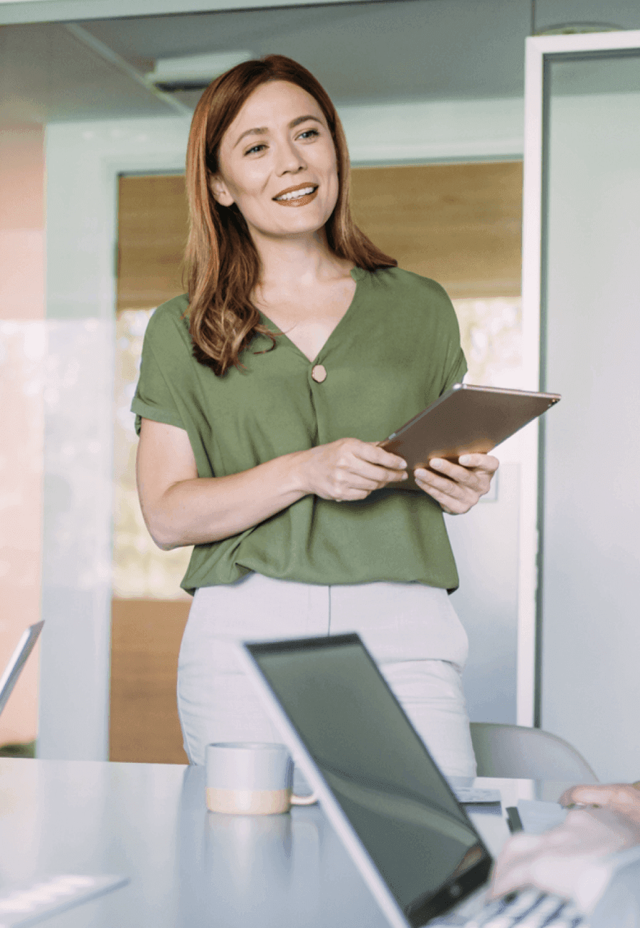Professional working with Zoho RPA automation