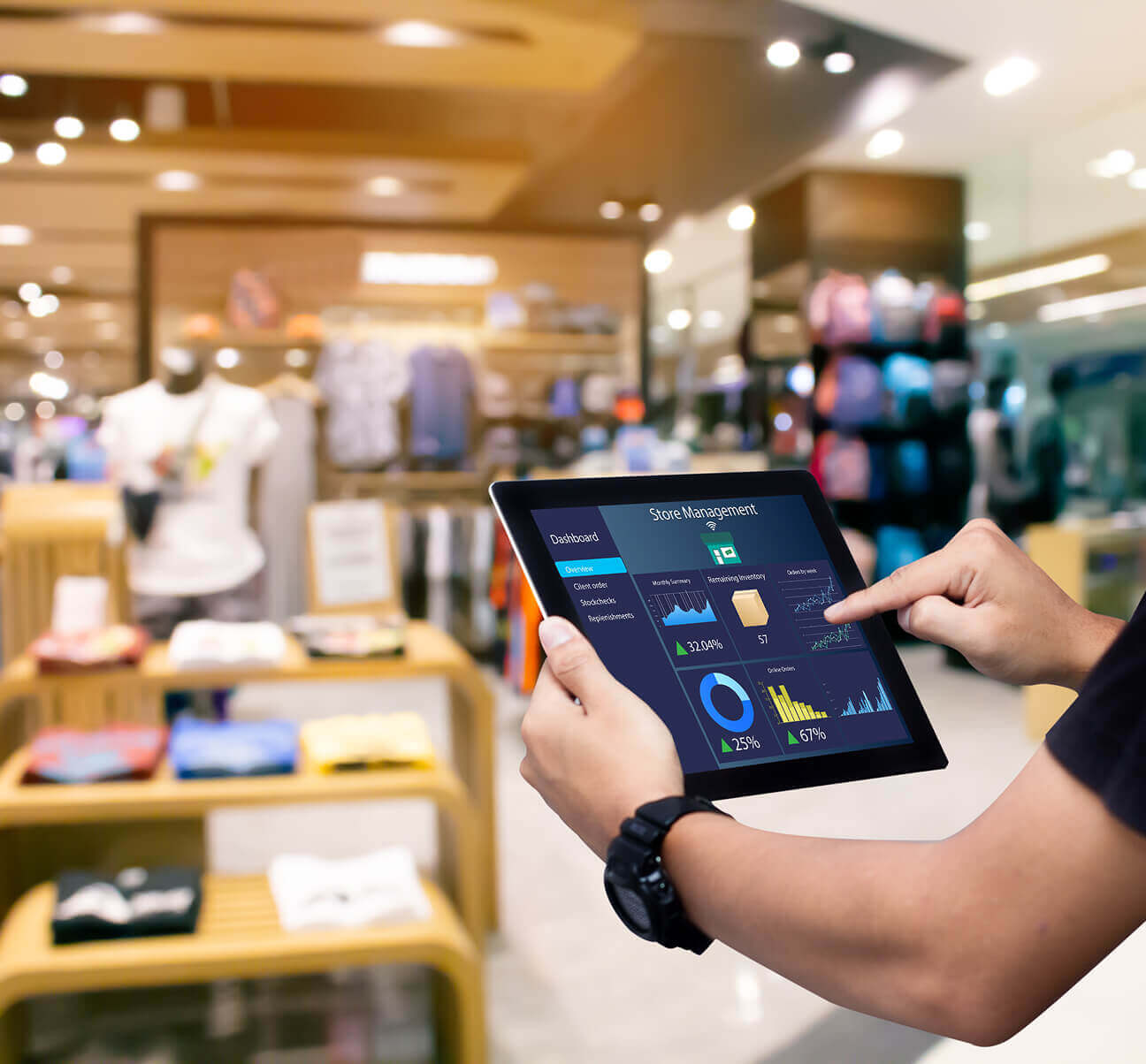 Retail automation illustration