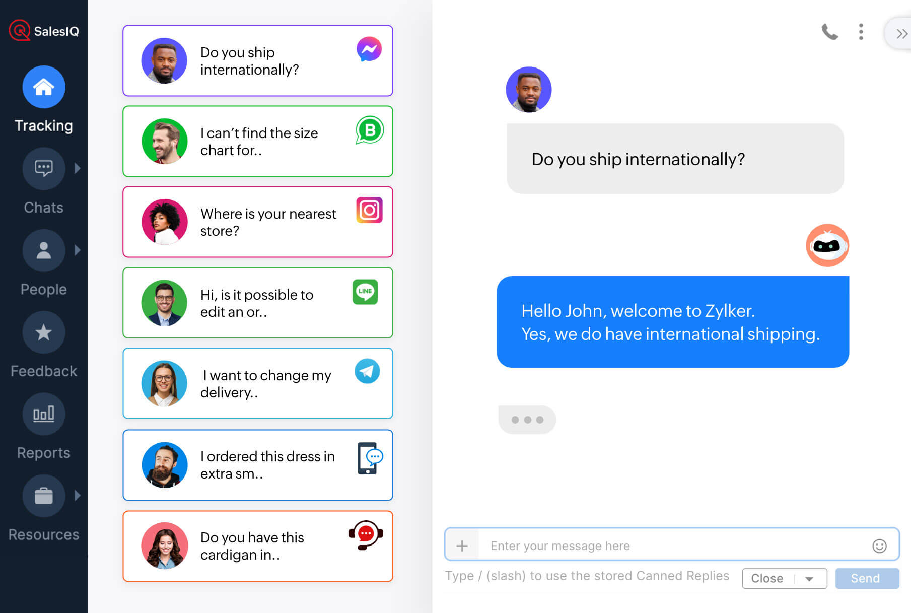 Reach customers on their favorite instant messaging channels