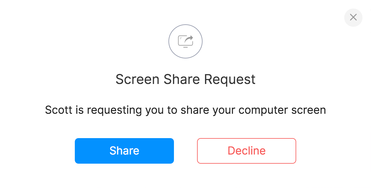 Screen sharing and remote access